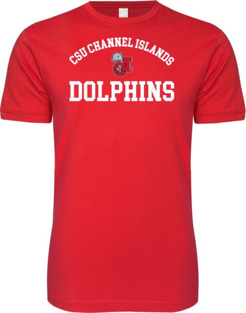 Channel Islands Next Level Softstyle T Shirt CSU Channel Islands Arched Dolphins - ONLINE ONLY